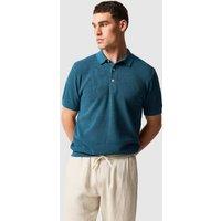 Rodd & Gunn Masons Flat Pure Cotton Knitted Polo Shirt Teal