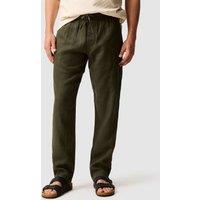 Rodd & Gunn Pure Linen Lightweight Trousers Dark Green