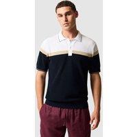 Rodd & Gunn Barret Reef Pure Cotton Knitted Polo Shirt Black Mix