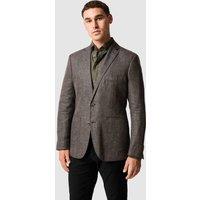 Rodd & Gunn Regular Fit Linen Rich Textured Blazer Brown Mix