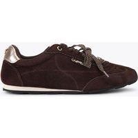 Carvela Suede Double Lace Up Trainers Brown