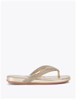 Carvela Embellished Flat Flip Flops White