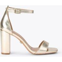 Carvela Metallic Block Heels Gold