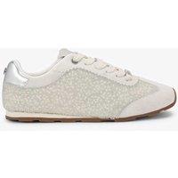 Carvela Leather Sparkle Embellished Trainers White