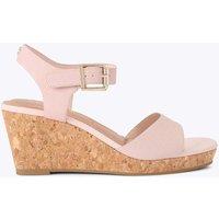Carvela Metallic Wedge Sandals Pink