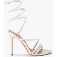 Carvela Embellished Spiral Strap Stiletto Heels Gold