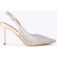 Carvela Sparkle Stiletto Heel Slingback Shoes Gold