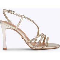 Carvela Sparkle Strappy Stiletto Heel Sandals Gold