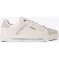 Carvela Sparkle Embellished Lace Up Trainers White