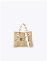 Carvela Top Handle Tote Bag Beige