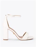 Metallic Block Heels