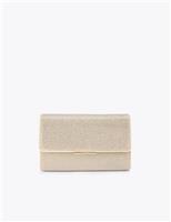 Carvela Embellished Chain Strap Clutch Bag White