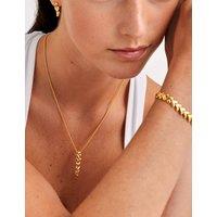 Katie Loxton Gold Plated Heart Link Pendant Necklace Gold