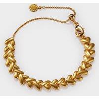 Katie Loxton Gold Plated Heart Link Bracelet Gold