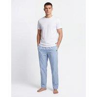 Lyle & Scott Pure Cotton Checked Loungewear Bottoms Blue Mix