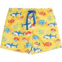 Frugi Fish Print Swim Shorts (1-10 Yrs) Yellow