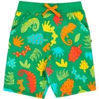 Frugi Pure Cotton Printed Shorts (1-10 Yrs) Green