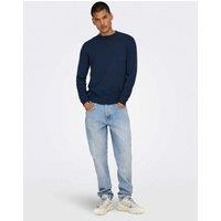 ONLY & SONS Tapered Fit 5 Pocket Jeans Light Blue