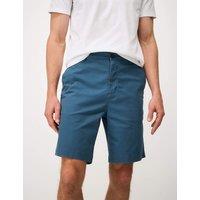 Crew Clothing Bermuda Stretch Chino Shorts Teal
