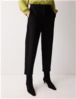 Pure Cotton Straight Leg Cropped Trousers