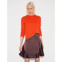 Jigsaw Floral Mini Tiered Skirt Burgundy Mix