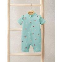 Mamas & Papas Strawberry Rashsuit Swim All In One (0-3 Yrs) Blue