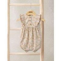 Mamas & Papas Pure Cotton Ditsy Print Shortie Romper (0-12 Mths) Pink