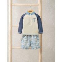 Mamas & Papas 2 Piece Printed Swim Set (0 Mths-3 Yrs) Blue