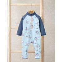Mamas & Papas Octopus Long Sleeve Swim All In One (0-3 Yrs) Blue