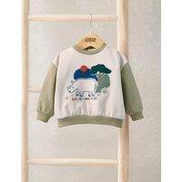Mamas & Papas Wild and Free Boucle Sweatshirt (0-3 Yrs) Beige