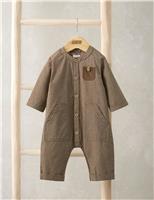 Pure Cotton Checked Romper (0-24 Mths)