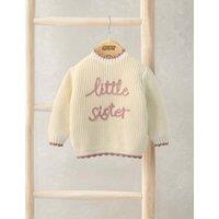 Mamas & Papas Little Sister Jumper (7lbs-9 Mths) Pink
