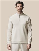 Castore Water Resistant Half Zip Golf Jacket Soft White