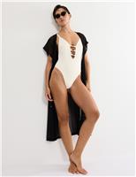 Summer Dune V-Neck Swimsuit (B-D)