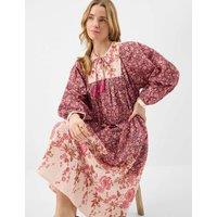 ACCESSORIZE Pure Cotton Floral Midi Kaftan Pink