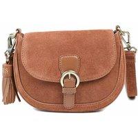Jones Bootmaker Suede Cross Body Bag Tan