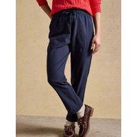 Joules Lyocell Rich Drawstring Straight Leg Chinos Navy