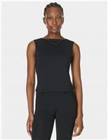 Sweaty Betty All Day Twist Back Bra Vest Top Black