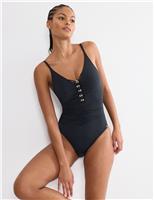 Summer Twist Padded V-Neck Swimsuit (B-D)