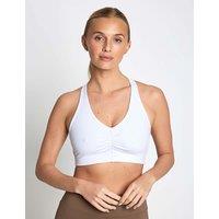 Girlfriend Collective Stevie Ballet Non Wired Sports Bra White