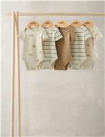5 Pack Rhino Bodysuits (7lbs-24 Mths)