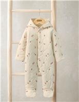 Cotton Rich Strawberry Pramsuit (7lbs-12 Mths)