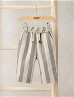 Cotton Rich Striped Trousers (0-36 Mths)