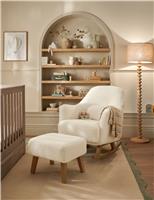 Mamas & Papas Penrose Nursing Chair and Stool Cream Mix