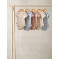 Mamas & Papas 5 Pack Cherry Bodysuits (7lbs-24 Mths) Multi