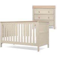 Mamas & Papas Wedmore 2 Piece Cot Bed Set Light Brown