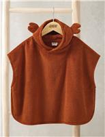 Pure Cotton Towelling Crab Hooded Poncho (3 Mths-3 Yrs)