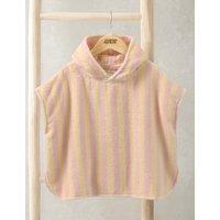 Mamas & Papas Pure Cotton Towelling Striped Hooded Poncho (3 Mths-3 Yrs) Pink
