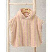 Mamas & Papas Pure Cotton Towelling Striped Hooded Poncho (3 Mths-3 Yrs) Pink