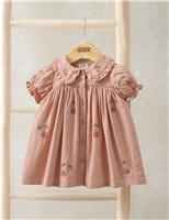 Pure Cotton Embroidered Dress (0-36 Mths)
